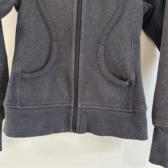 Lululemon Scuba Hoodie Size 2 Charcoal Grey Sparkly - Picture 8 of 14